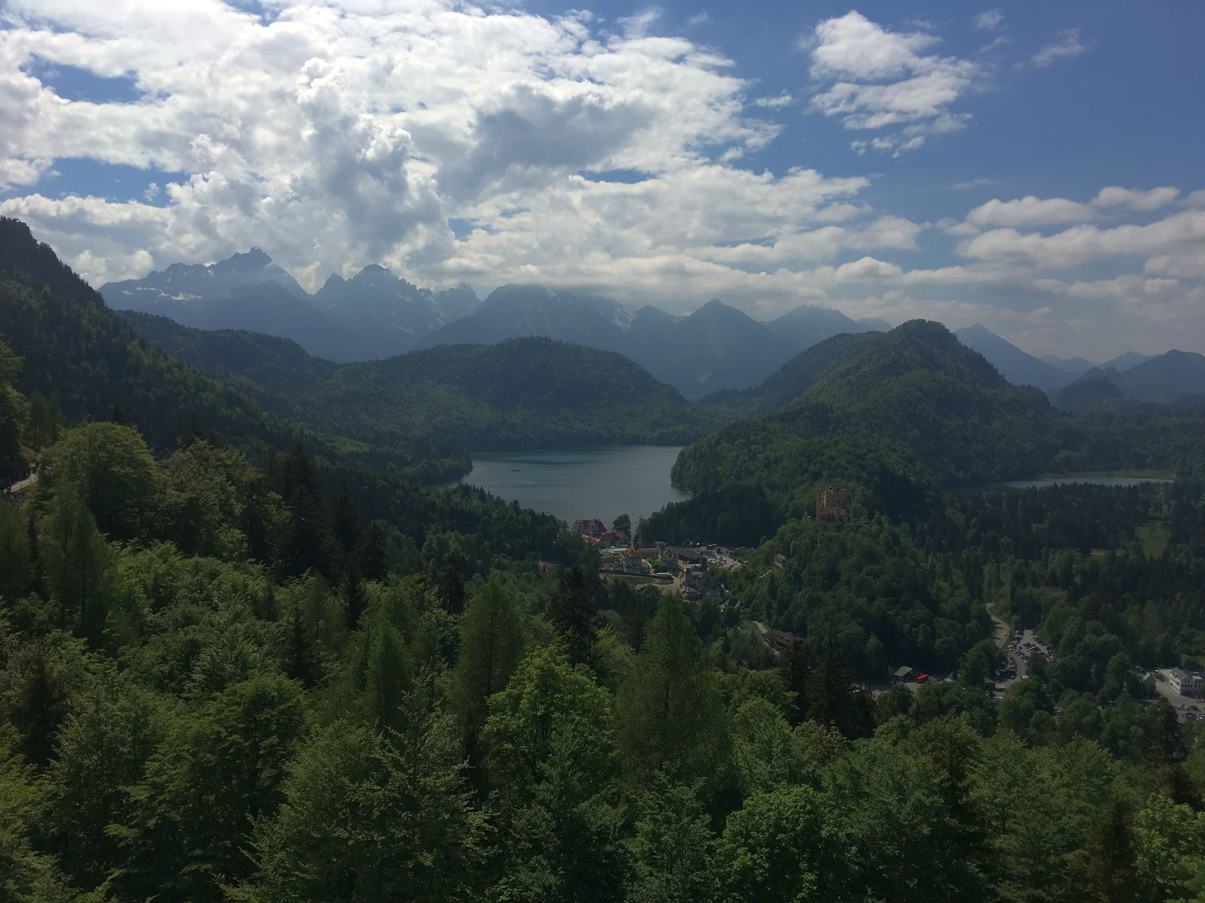 Hohenschwangau from Neuschwanstein